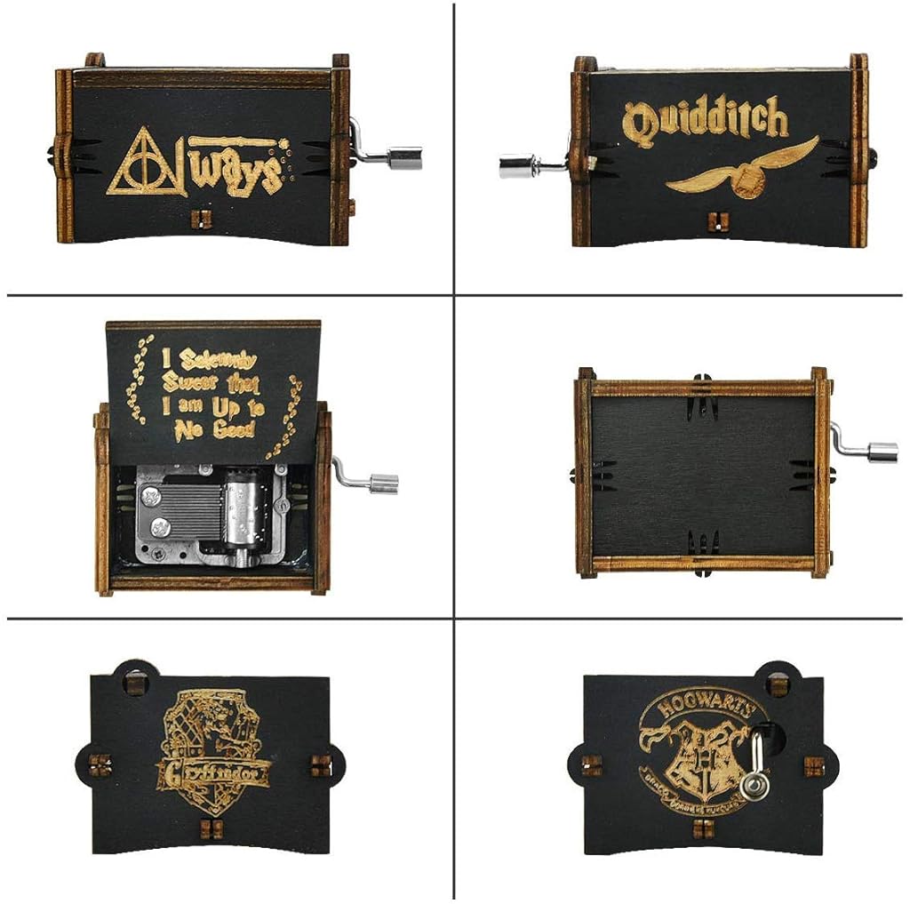 PATPAT® Harry Potter Music Box, Wooden Classic Music Box with Hand Crank Birthday Gifts for Girls Boys Diwali Gifts for Kids Friends Family 3 PCS PATPAT® Harry Potter Music Box, Wooden Classic Music Box with Hand Crank Birthday Gifts for Girls Boys Diwali Gifts for Kids Friends Family 3 PCS